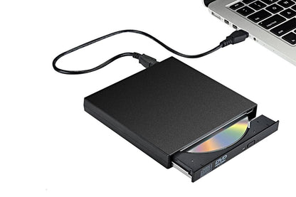 External CD RW Writer Player Protable USB 2.0 Drive for Laptop Notebook PC Desktop Computer-Black