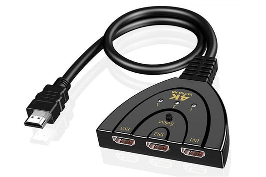HDMI Splitter 1 in 3 out 4K Cable Adapter HDMI 3 Way Splitter for HDTV HD LCD