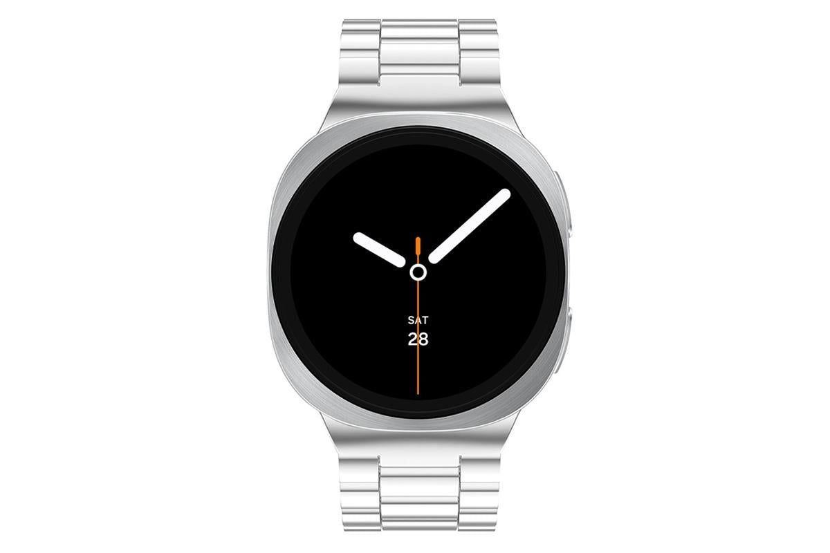 Metal Replacement Watch Band for Samsung Galaxy Watch 8 40 44 46mm-Silver