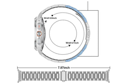 Metal Replacement Watch Band for Samsung Galaxy Watch 8 40 44 46mm-Silver