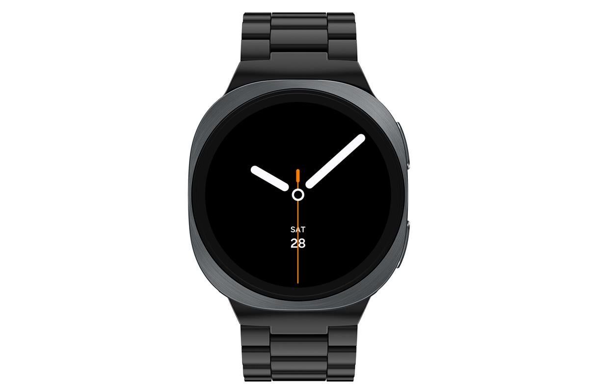 Metal Replacement Watch Band for Samsung Galaxy Watch 8 40 44 46mm-Black