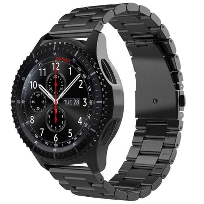 Stainless Steel Replacement Band for Samsung Gear S3 Strap-Black 20mm
