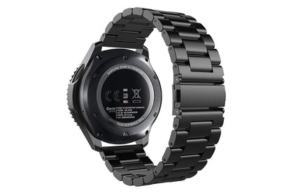 Stainless Steel Replacement Band for Samsung Gear S3 Strap-Black 22mm