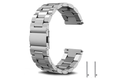Stainless Steel Replacement Band for Samsung Gear S3 Strap-Silver 22mm