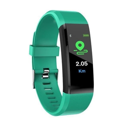 Bluetooth Smart Fitness Tracker Band Heart Rate Monitor Armband-Green