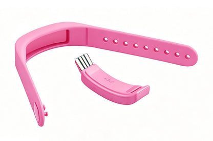 Digital Sports Watch Pedometer Vibrating Alarm Wristband - Pink