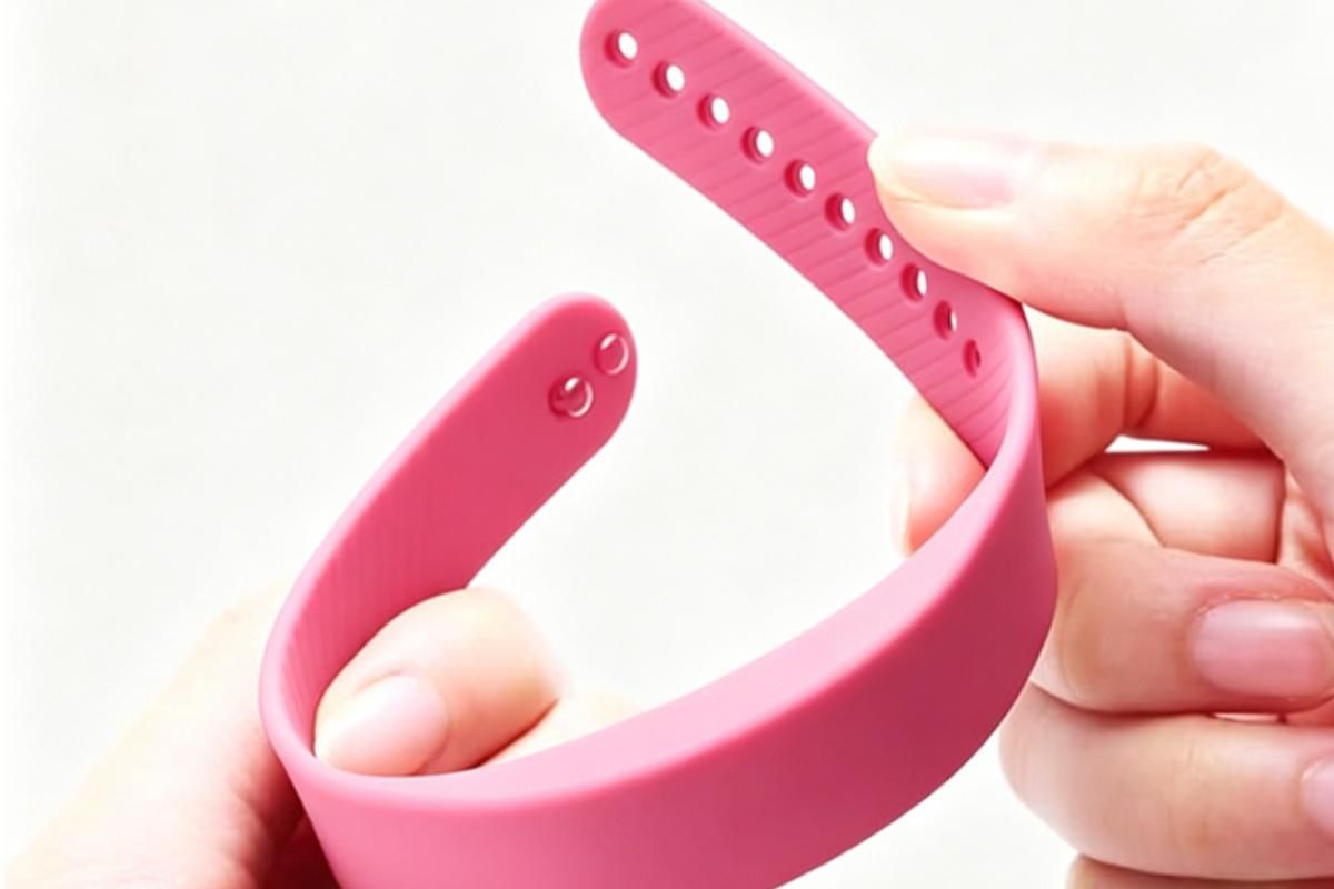 Digital Sports Watch Pedometer Vibrating Alarm Wristband - Pink