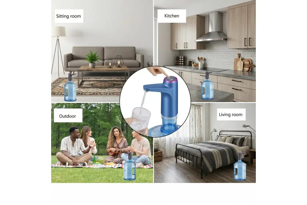 Rechargeable Portable Water Dispenser for 2–5 Gallon Bottles, BPA-, Ideal for Home RV Camping Kemu |Fashion Home Kitchen Beauty
