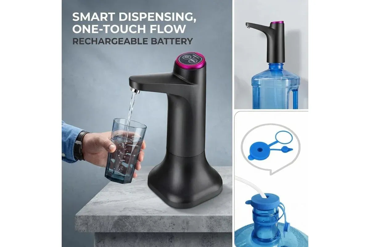 Rechargeable Portable Water Dispenser for 2–5 Gallon Bottles, BPA-, Ideal for Home RV Camping Kemu |Fashion Home Kitchen Beauty