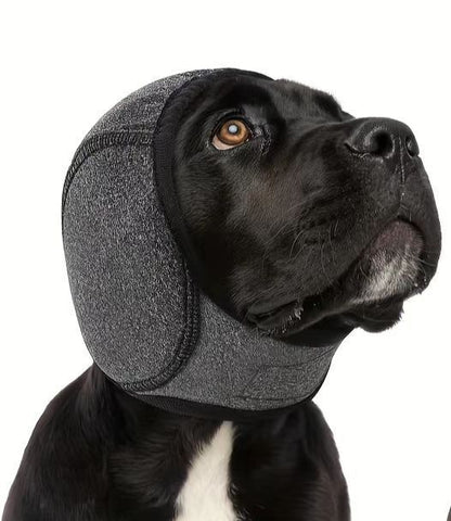 Dog Ear Cover Noise Protection Adjustable Grooming Hood Comfortable Pet Accessory - Dark Grey L Kemu |Fashion Home Kitchen Beauty