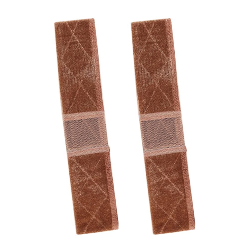 2 PCS Adjustable Velvet Wig Grip Headbands for Wig Fixing - Brown