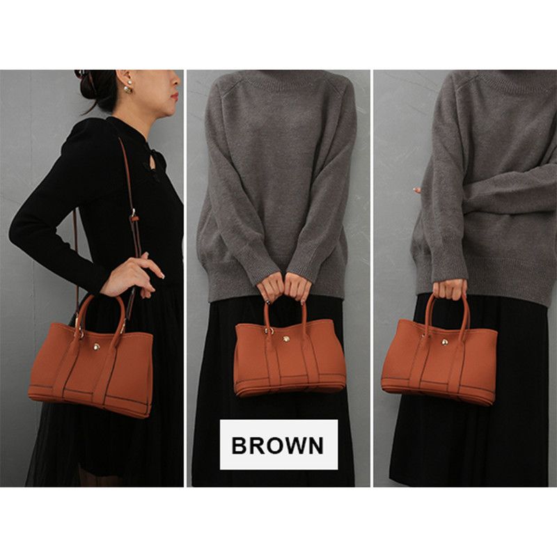 Women's shoulder bag, women's wallet, vintage handbag-Brown,Small