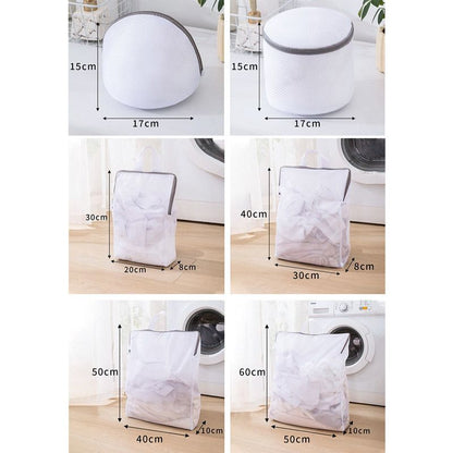 Fine Mesh Laundry Bag Set, 6 Pieces Anti-Snag Washing Bags with Zipper and Handle, for Delicate Clothes,  Bras, Household Laundry