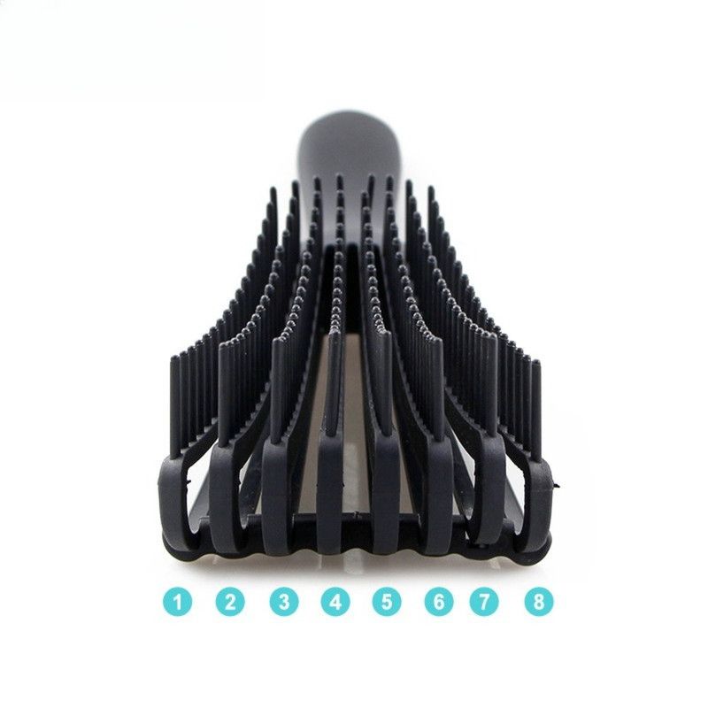 Adjustable 8-Claw Detangler Hair Brush, Hollow Curved Vent Brush for Wet and Dry Hair Styling and Massage - Green