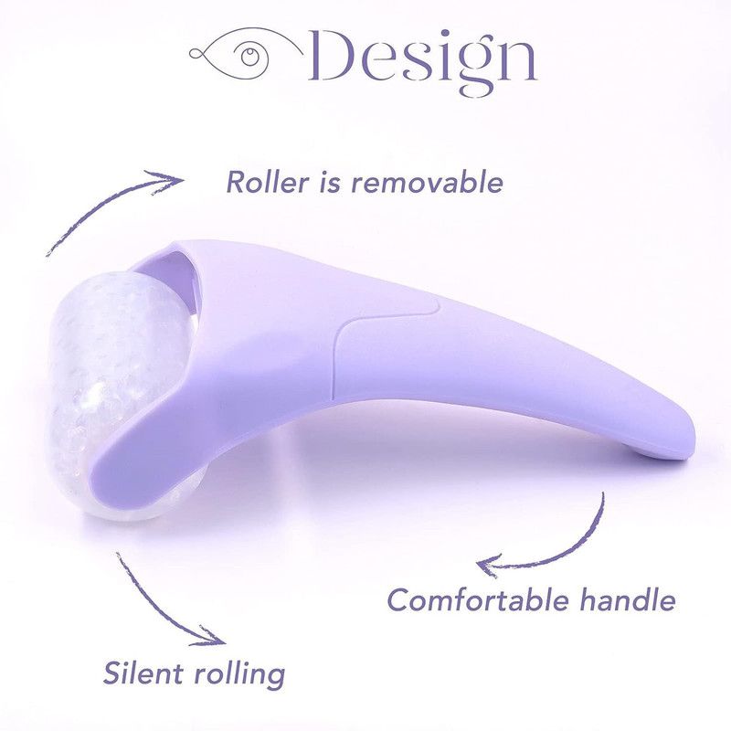 Detachable Ice Roller Facial Massager, Cooling Ice Bead Roller for Skin Soothing and Pore Minimizing, Full-Body Cold Massage Tool - Blue Kemu |Fashion Home Kitchen Beauty