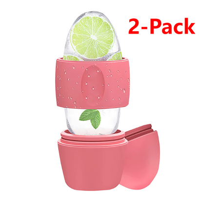 2-Pack - 2-in-1 Dual-Head Ice Beauty Device, Cold Compress Lifting and De-Puffing Skincare Tool for Home Use - Red Kemu |Fashion Home Kitchen Beauty