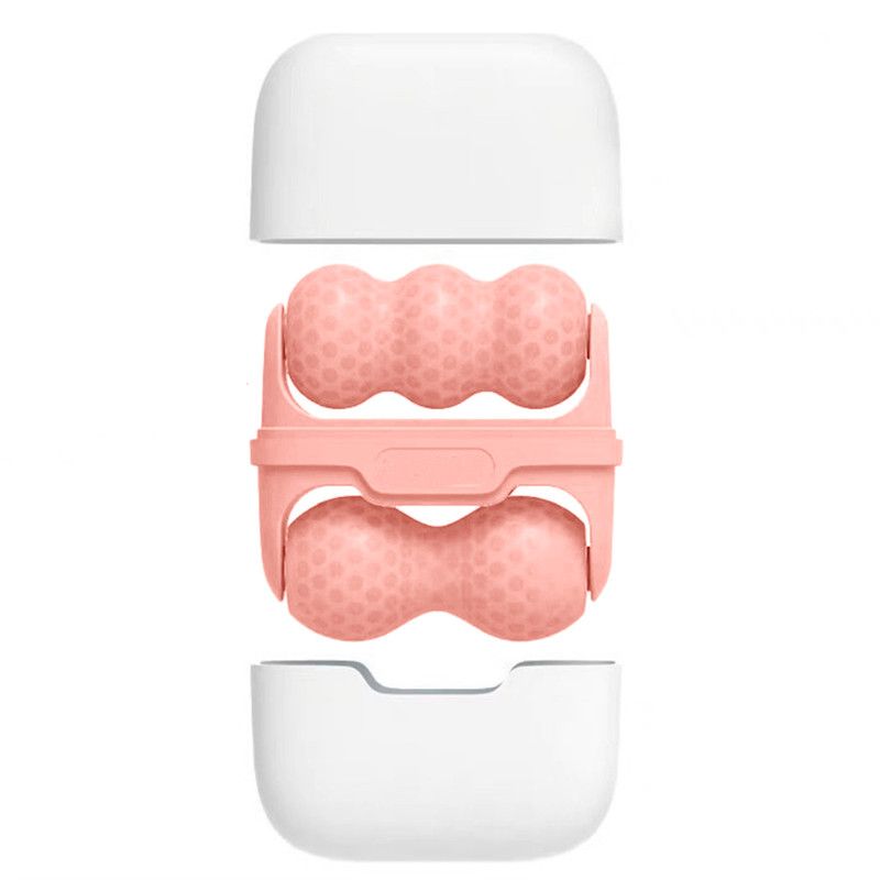 Double-Sided Dual Ice Roller Beauty Device, Household Cold Compress Roller, Lifting and De-Puffing Full-Body Massager—Pink Kemu |Fashion Home Kitchen Beauty
