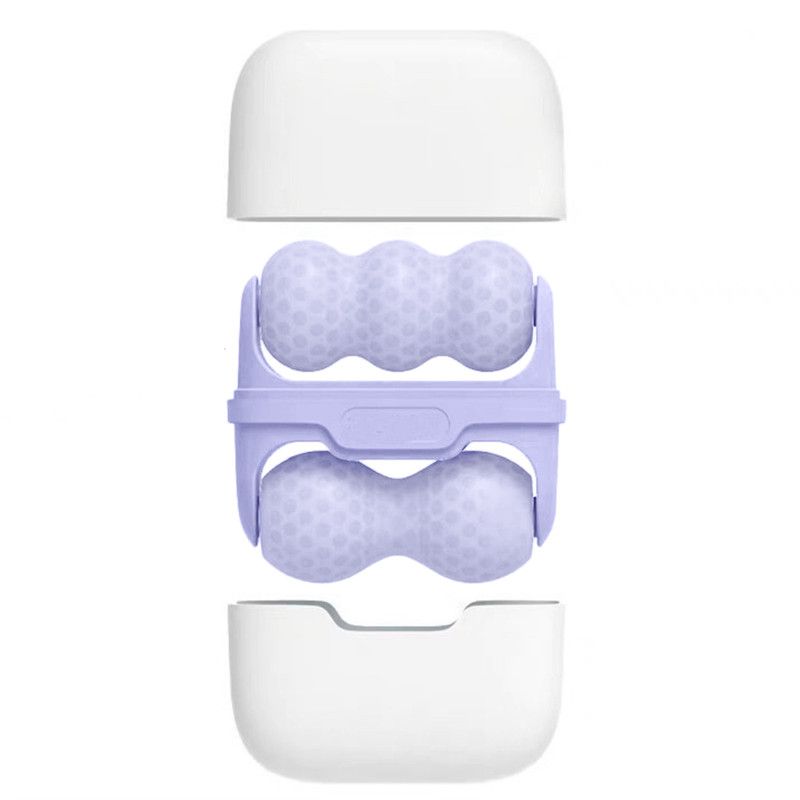 Double-Sided Dual Ice Roller Beauty Device, Household Cold Compress Roller, Lifting and De-Puffing Full-Body Massager—Purple Kemu |Fashion Home Kitchen Beauty