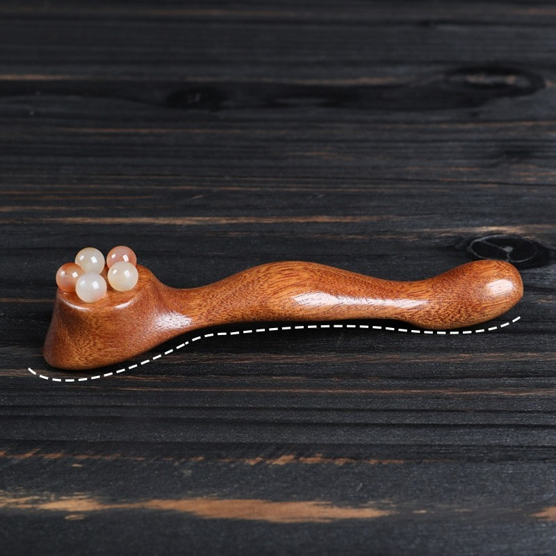 Massage Stick, Natural Horn Roller for Eye, Face, Meridian & Full Body Gua Sha