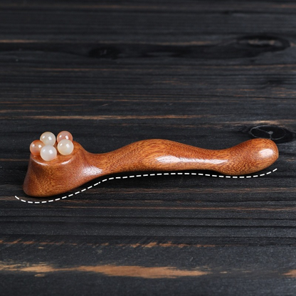 Massage Stick, Natural Horn Roller for Eye, Face, Meridian & Full Body Gua Sha
