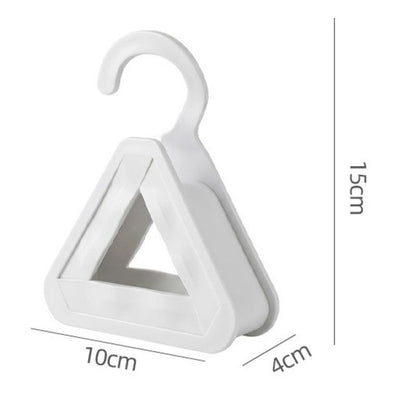 2-Pack Triangular No-Mark Bag Storage Hooks, Multi-Purpose Anti-Crease Hanger for Handbags, Scarves, and Ties—Beige