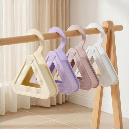 2-Pack - Triangular No-Mark Bag Storage Hooks, Multi-Purpose Anti-Crease Hanger for Handbags, Scarves, and Ties - White