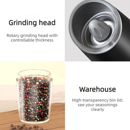 Gravity Electric Pepper Grinder, Type-C Rechargeable Spice Mill, Ceramic Burr Salt & Pepper Grinder For Kitchen Kemu |Fashion Home Kitchen Beauty