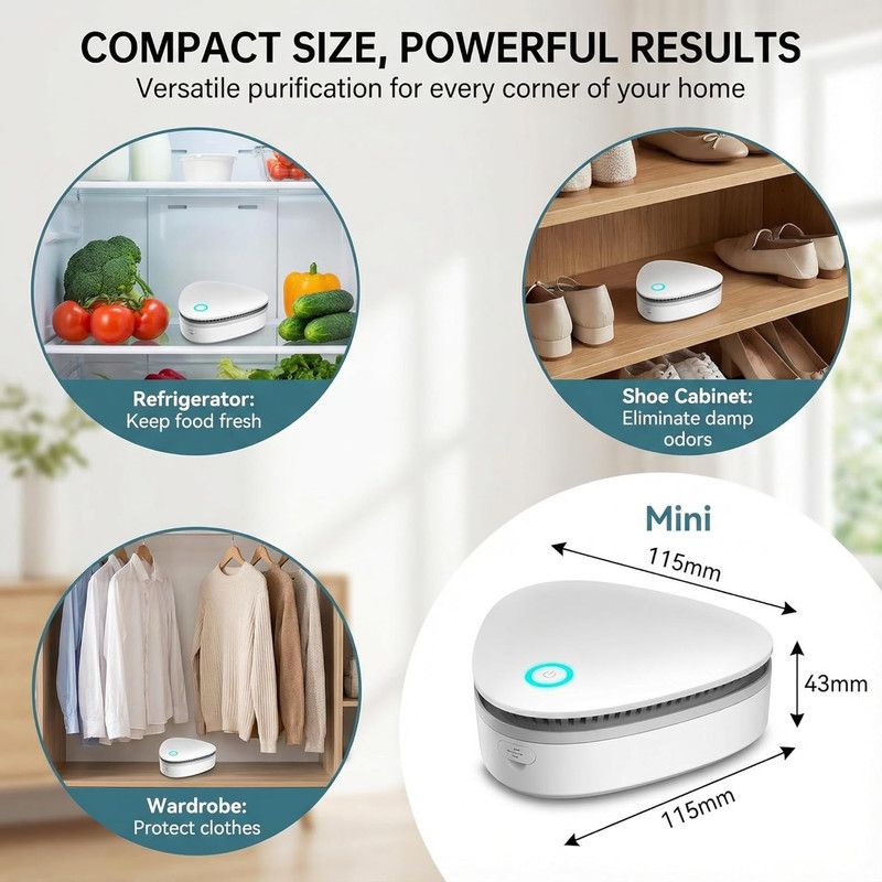 Triangular Ozone Sterilizer / Odor Eliminator