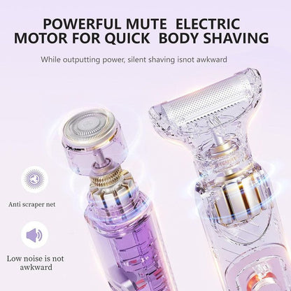 Digital Display Type-C Multi-Functional Electric Hair Remover for Women – Pink