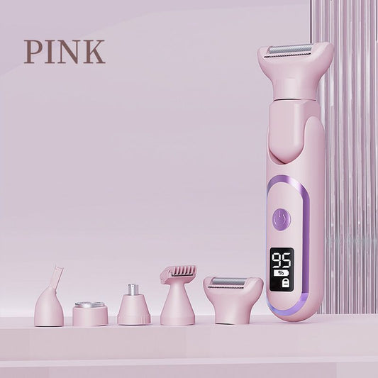 Digital Display Type-C Multi-Functional Electric Hair Remover for Women – Purple