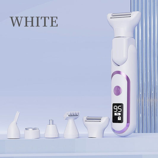 Digital Display Type-C Multi-Functional Electric Hair Remover for Women – White
