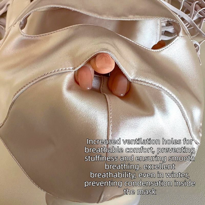 Mulberry Silk Sun Protection Face Mask – UV Blocking Breathable Dust Mask for Outdoor Cycling (Short Style, Black)