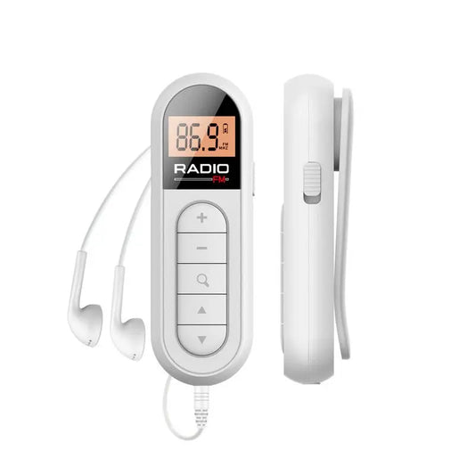 Rechargeable Portable Radio for Seniors - FM Tuning with Back Clip for Meetings Kemu |Fashion Home Kitchen Beauty