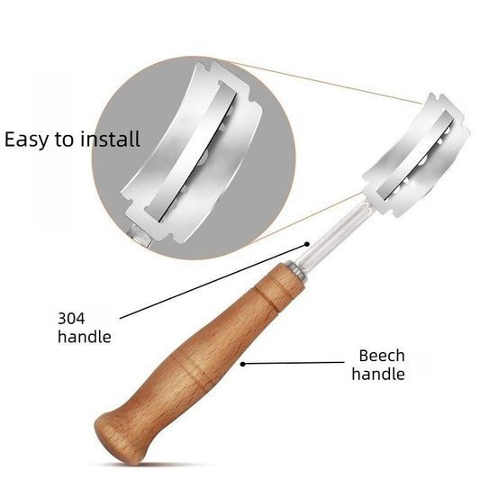 Bread Scoring Lame Tool Kit with Replacement Blades, Artisan Sourdough Bread Baking Gadget for Home Bakers Kemu |Fashion Home Kitchen Beauty