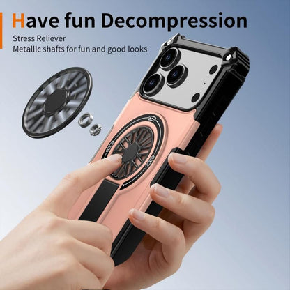 Armor Heavy Duty Magnetic Rotating Ring Kickstand Phone Case For iPhone 13 Pro Max, Anti-Drop Protective Cover In RoseGold Kemu |Fashion Home Kitchen Beauty
