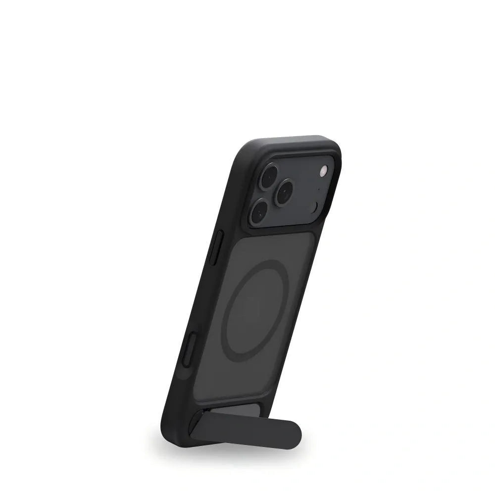 MagSafe Case for iPhone 17 - Black Matte Shockproof Cover with Hidden Kickstand Kemu |Fashion Home Kitchen Beauty