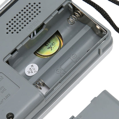 AM FM Radio Silver Gray Pocket Size AM FM Compact Simple Design AA Battery Powered Pocket Radio for Parents Grandparents Kemu |Fashion Home Kitchen Beauty