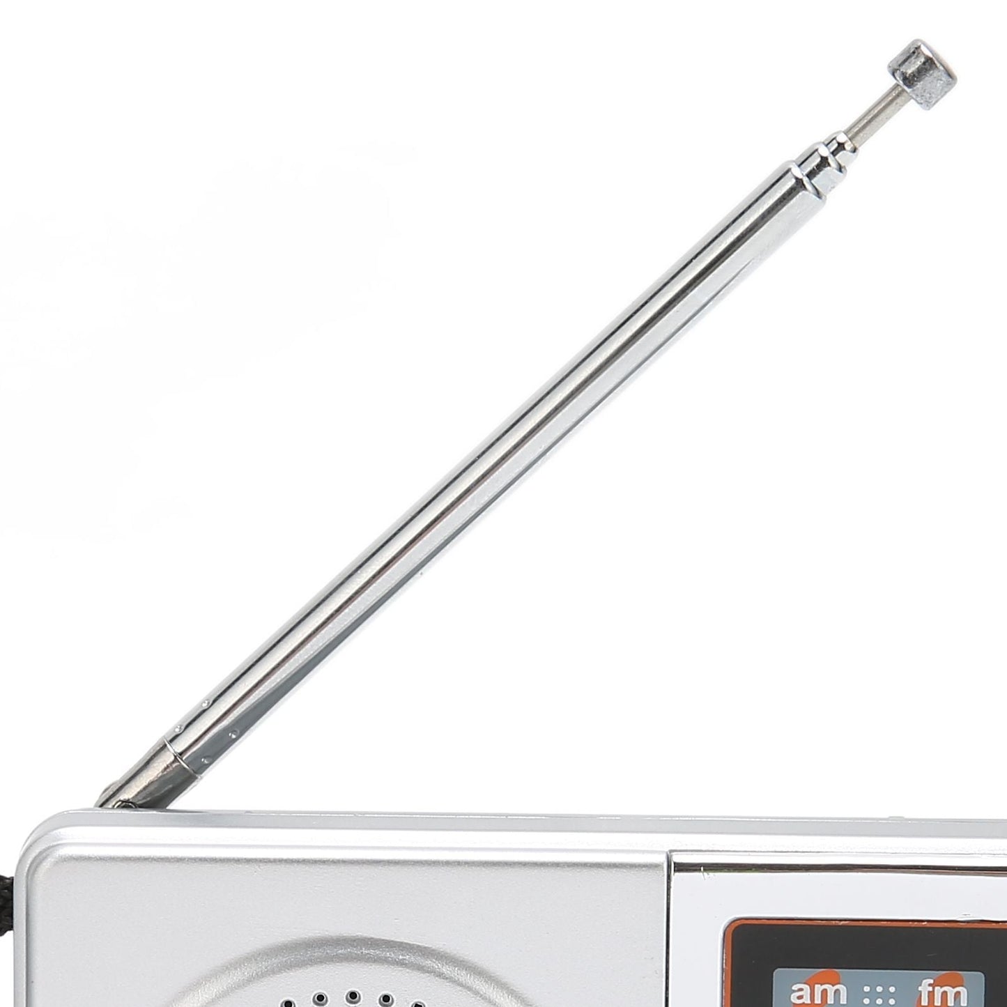 AM FM Radio Silver Gray Pocket Size AM FM Compact Simple Design AA Battery Powered Pocket Radio for Parents Grandparents Kemu |Fashion Home Kitchen Beauty