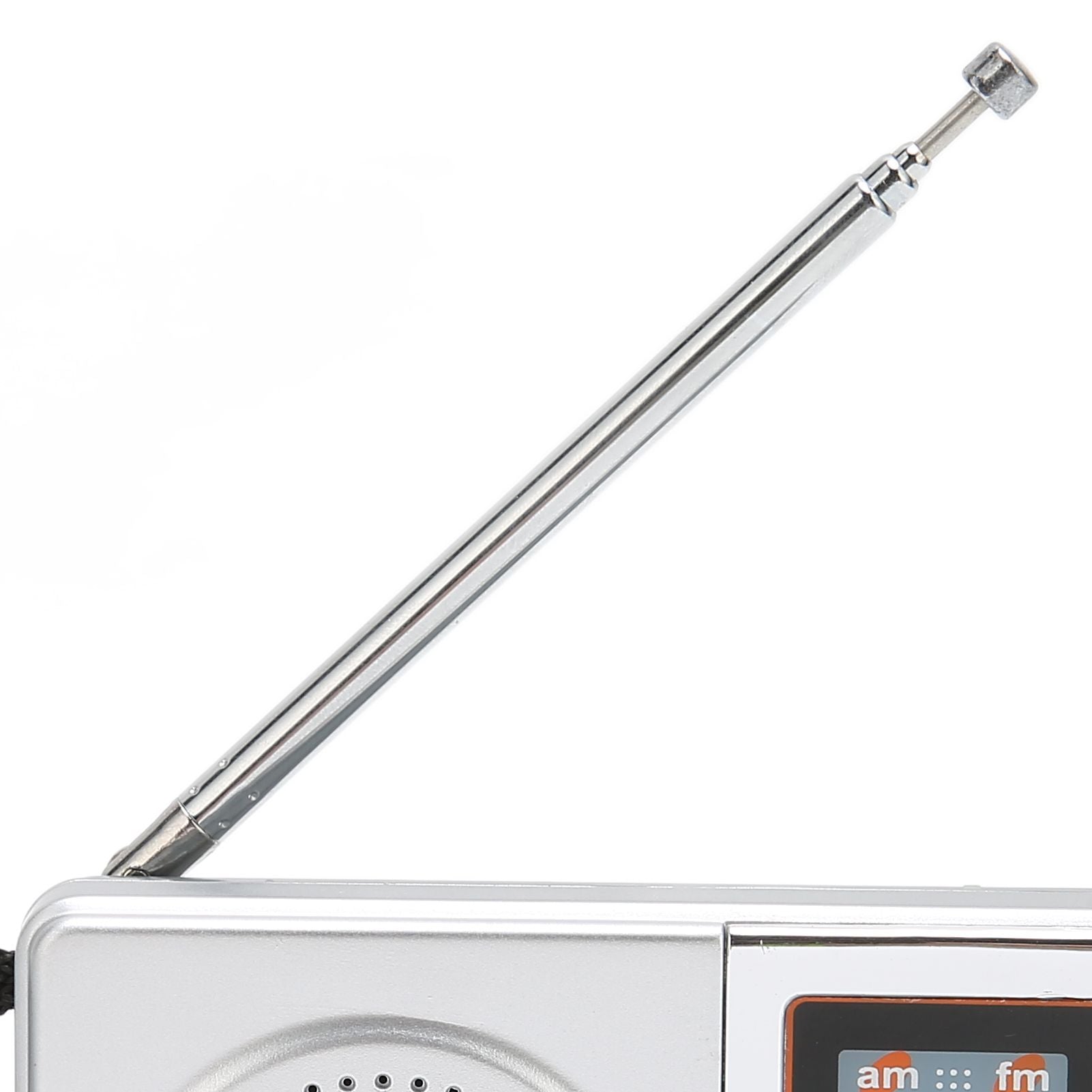 AM FM Radio Silver Gray Pocket Size AM FM Compact Simple Design AA Battery Powered Pocket Radio for Parents Grandparents Kemu |Fashion Home Kitchen Beauty
