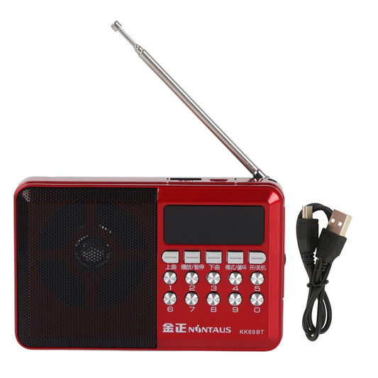 Portable AM FM Radio Memory Card Mp3 Playback Battery Operated Ergonomic External Antenna Pocket Radio Kemu |Fashion Home Kitchen Beauty