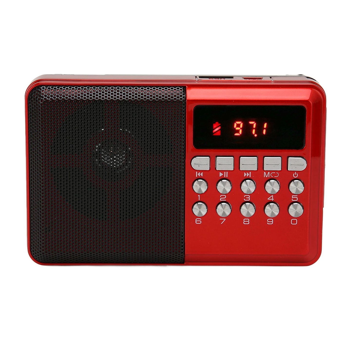 Portable AM FM Radio Memory Card Mp3 Playback Battery Operated Ergonomic External Antenna Pocket Radio Kemu |Fashion Home Kitchen Beauty