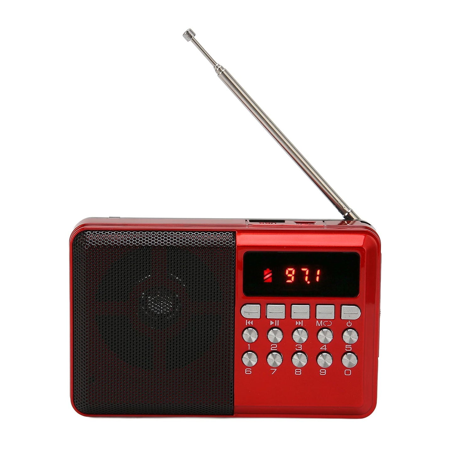 Portable AM FM Radio Memory Card Mp3 Playback Battery Operated Ergonomic External Antenna Pocket Radio Kemu |Fashion Home Kitchen Beauty