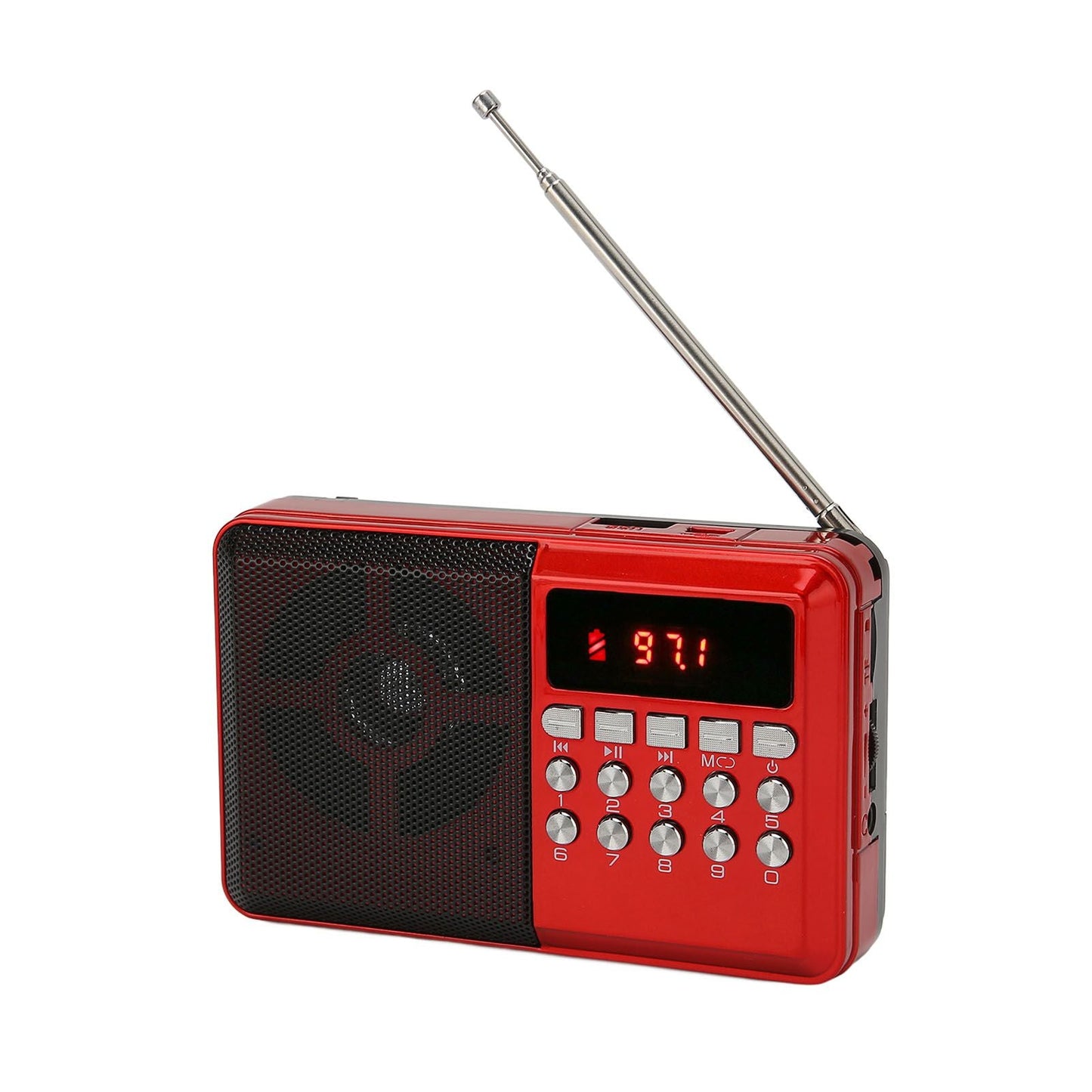 Portable AM FM Radio Memory Card Mp3 Playback Battery Operated Ergonomic External Antenna Pocket Radio Kemu |Fashion Home Kitchen Beauty