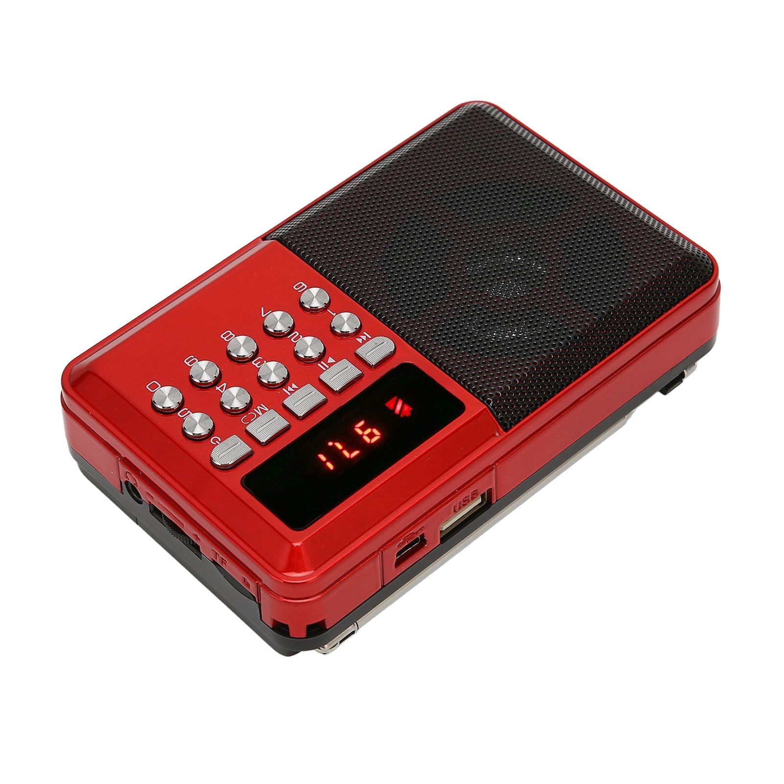 Portable AM FM Radio Memory Card Mp3 Playback Battery Operated Ergonomic External Antenna Pocket Radio Kemu |Fashion Home Kitchen Beauty
