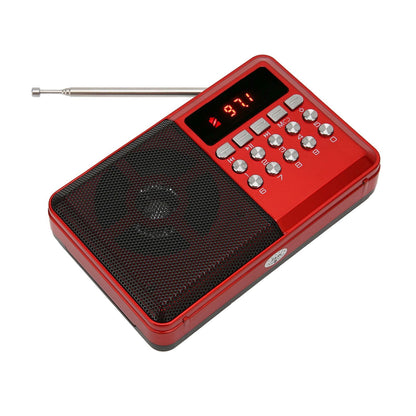 Portable AM FM Radio Memory Card Mp3 Playback Battery Operated Ergonomic External Antenna Pocket Radio Kemu |Fashion Home Kitchen Beauty