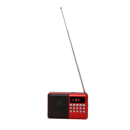 Portable AM FM Radio Memory Card Mp3 Playback Battery Operated Ergonomic External Antenna Pocket Radio Kemu |Fashion Home Kitchen Beauty