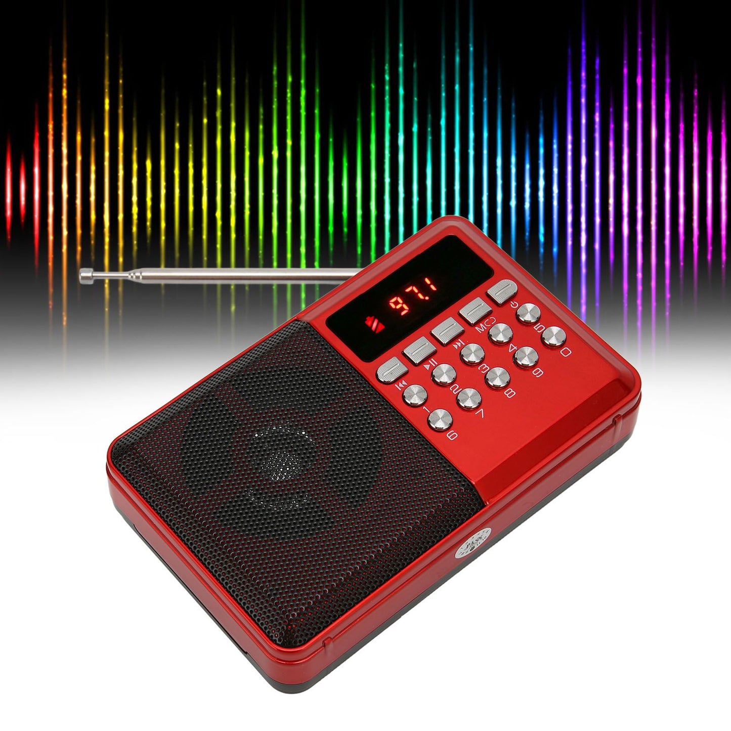 Portable AM FM Radio Memory Card Mp3 Playback Battery Operated Ergonomic External Antenna Pocket Radio Kemu |Fashion Home Kitchen Beauty