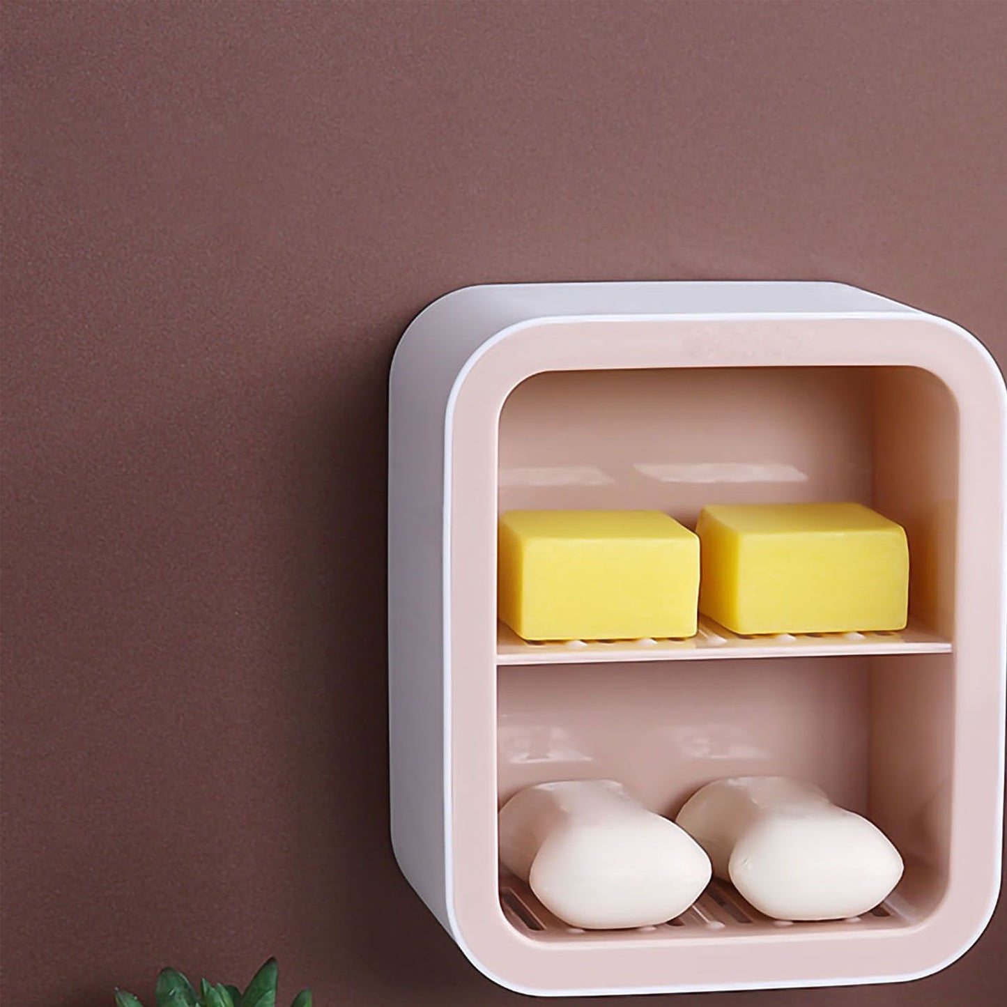 Wall Mount Soap Rack Drain Toilet Suction Disc Punch Free Box Student Dormitory Supplies Nordic 1 Layer Gray