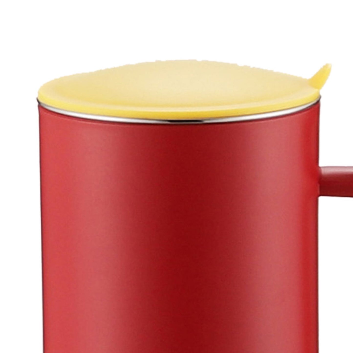 550ml Stainless Steel Double Walled Mugs Leakproof Prevent Scalding Frosted Insulated Coffee Mugs for Home Cafe Office Sakura Pink 550ml