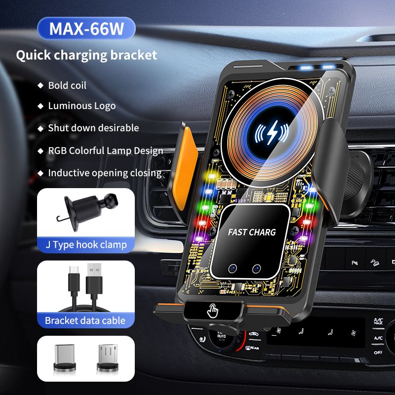 F1 Fast Wireless Car Charger Auto Sensor Phone Mount Holder，black Kemu |Fashion Home Kitchen Beauty